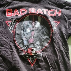 STAR WARS Bad Batch Graphic Tee - Black and Red Men’s Shirt